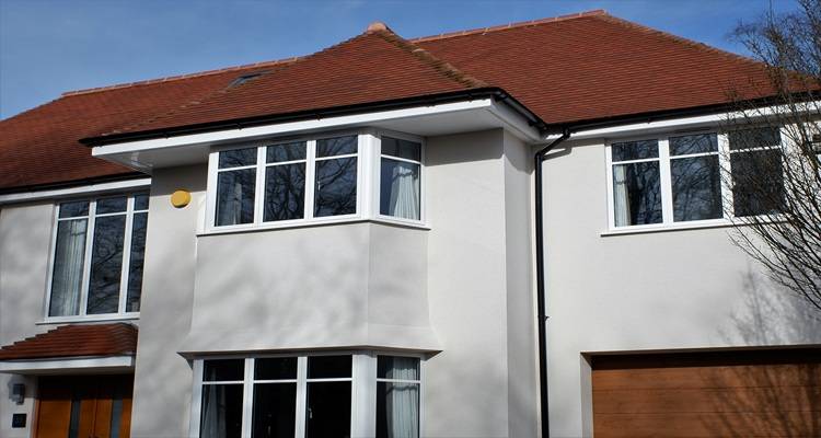 modern house bay windows