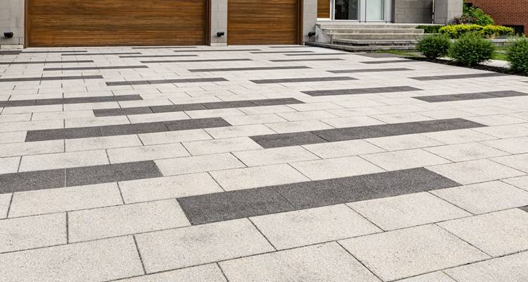 modern driveway