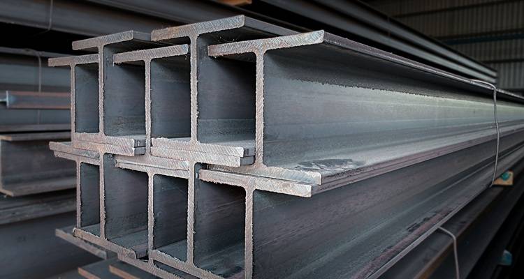steel beams stacked