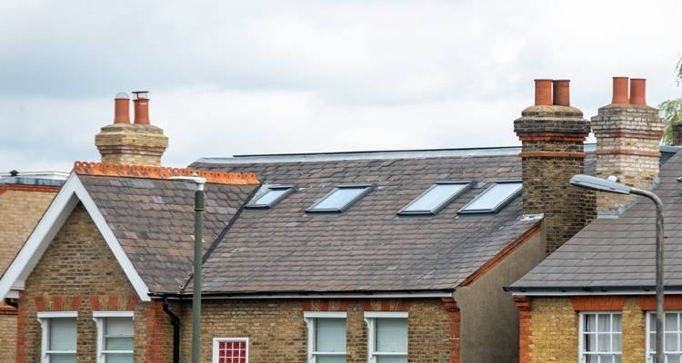 red brick street velux windows